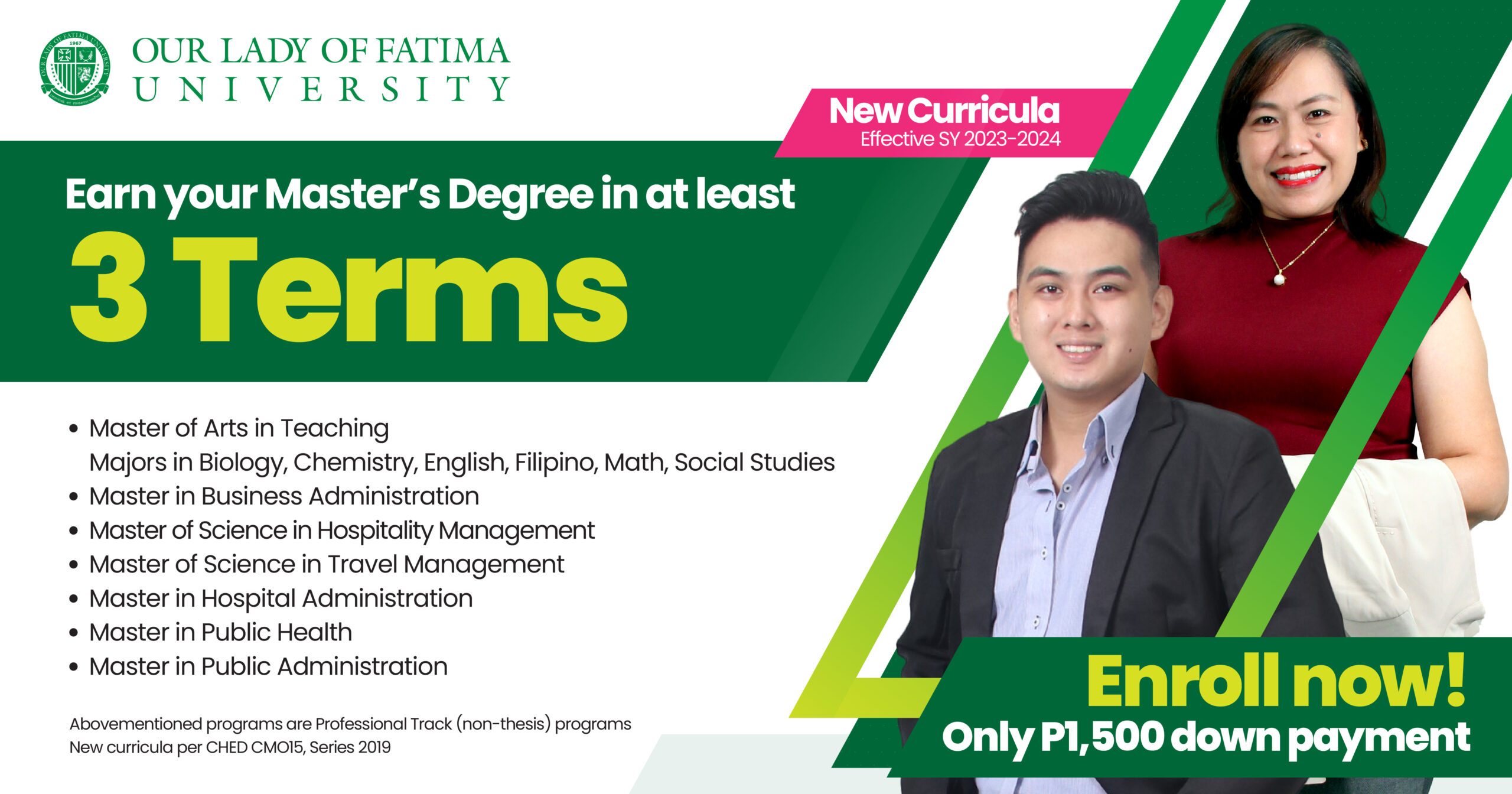 non thesis master's degree program in the philippines