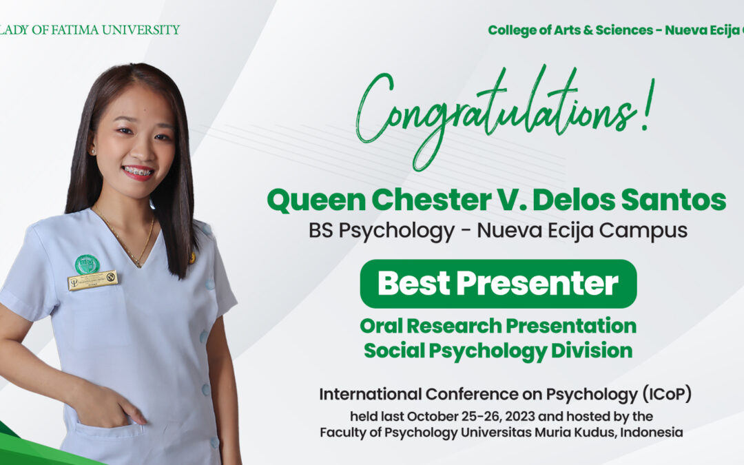 Nueva Ecija’s Psych major hailed champ in an int’l research conference