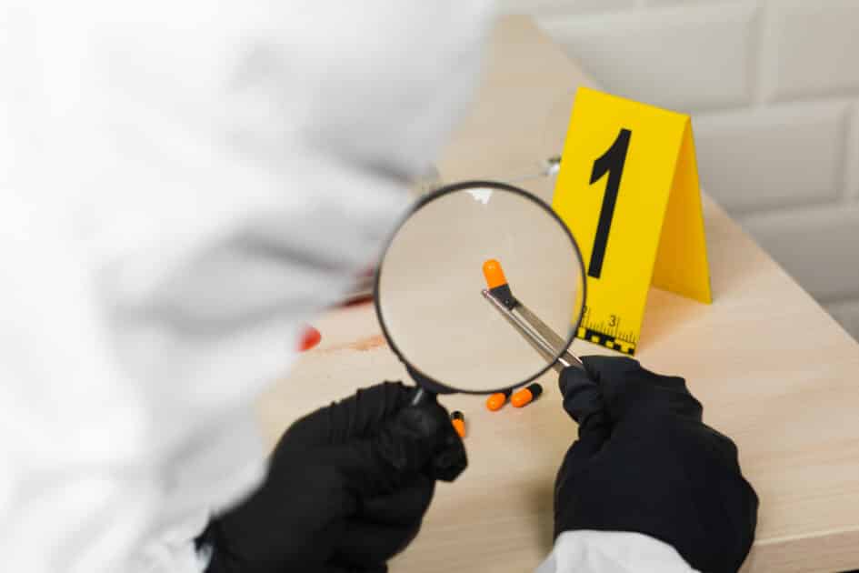 Master of Science in Criminal Justice, Major in Criminology (Academic Track) Trace found on the wine glass at the crime scene. Was found with