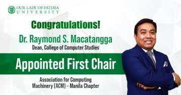 OLFU dean named founding chair of ACM Manila Chapter DEAN MACATANGGA_FIRST CHAIR_WEBSITE (1)