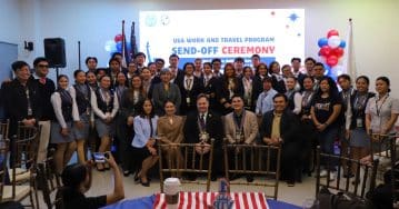 OLFU sends off 128 students for US Summer Work and Travel Program CHIM SEND-OFF10