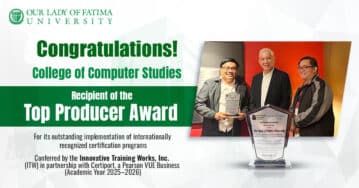 OLFU College of Computer Studies named among nation’s Top Producer HEIs for global certification programs CCS CONGRATULATORY WEBSITE copy