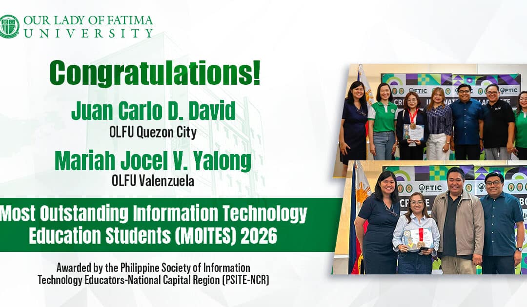 Two OLFU Computer Studies Students Named PSITE-NCR Most Outstanding ITE Students for 2026