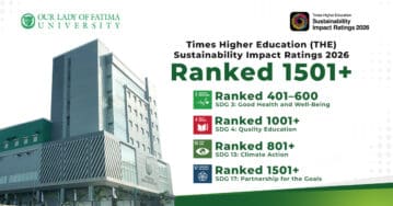 OLFU makes historic debut in Times Higher Education Sustainability Impact Ratings 2026 THE 2026 WIN WEBSITE
